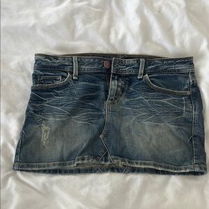 Vintage y2k Armani Exchange Denim Mini Skirt